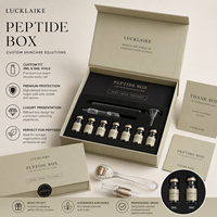 Boîte à flacons personnalisée écologique en papier kraft, vente en gros de flacons de peptides, flacon en verre, échantillon, boîte d'emballage à fermeture magnétique pour 3 ml