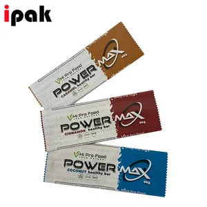 Pasokan Produsen Matte 60G Sisi Belakang Penyegelan Protein Coklat Bar Kemasan Makanan Tas Bar Energi Camilan Tersegel Tengah