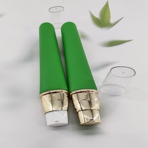 Hot Sales 30g-50g Customized Green Color Plastic <b>Empty</b> Soft Soft Tube Packaging With Gold Oval Pump For Foundation Lotion Makeup - Product Image 5