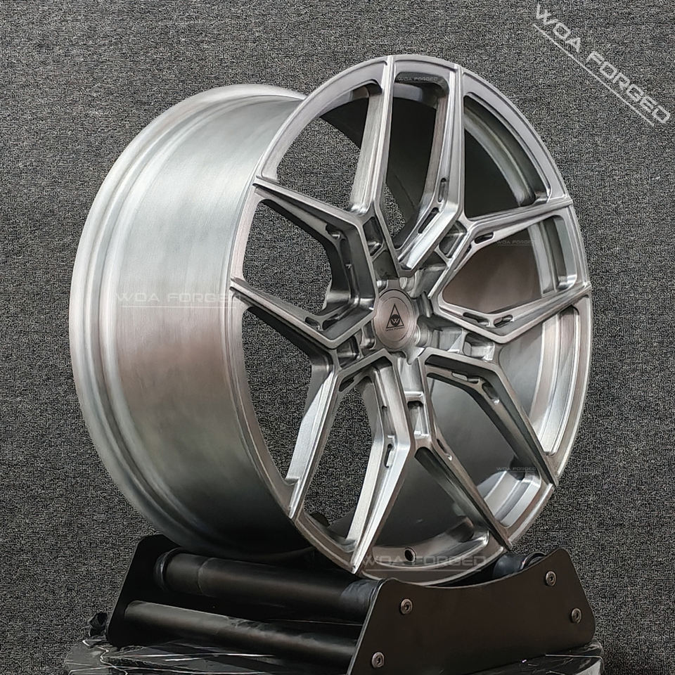 Custom Chrome Forged Deep Recessed Car Wheels New EVO-4 Single-piece ...