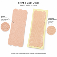 Lang-Aid Coussinets absorbants pour les aisselles, 11,5*15cm, en maille polyester respirante, invisibles, couleur chair