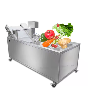 Electric <b>fruit</b> and <b>vegetable</b> cleaning <b>machine</b>, prefabricated <b>vegetable</b> <b>processing</b> equipment - Product Image 2