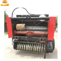 Mini presse à balles de paille de pin rond, machine de ramassage et de mise en balles, machine de mise en paquet