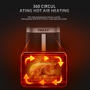 हैली फैक्ट्री 2000w 6l 7l बड़ी क्षमता मल्टी-फंक्शन एयर फ्रायर स्मार्ट एयर फ्रायर स्मार्ट एयर फ्रायर ओवन इलेक्ट्रिक फ्रायर - Product Image 4