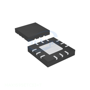 Circuito Integrado de Bomba de Carga IC REG 3.3V 12TQFN Gestión de Energía (PMIC) Componentes Electrónicos en Línea MAX1595ETC33+T 12 WQFN Placa Expuesta BOM IC - Product Image 1