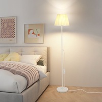 Lampe sur pied LED moderne et minimaliste en aluminium et tissu, économe en énergie, protection des yeux, pour salon, bureau, chambre, hôtel