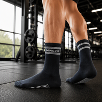 Chaussettes de sport personnalisées pour enfants et jeunes, à faible MOQ, avec processus Jacquard, chaussettes mi-mollet, OEM ODM, logo personnalisé, chaussettes athlétiques, vente en gros directe usine