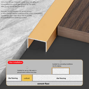 Nouveau design alliage d'<span class=keywords><strong>aluminium</strong></span> <span class=keywords><strong>U</strong></span>-types Joint Garniture métal <span class=keywords><strong>U</strong></span> Canal pour Mur <span class=keywords><strong>Moulure</strong></span> Garniture Garniture Décorative Encadrement Joint Couverture Bande - Product Image 3