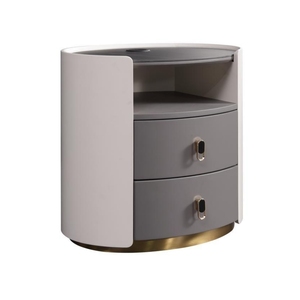 Modern Gray Nightstand Bed <strong>Table</strong> Fashion Bedroom Furniture <strong>Bedside</strong> Cabinet for Sleeping Room Furniture <strong>Tiny</strong> Chest - Product Image 3