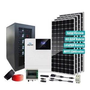 Système de stockage solaire JOYVOIT JV20KWH 20KW 48V 220V hybride mural avec batterie et contrôleur MPPT 80A numérique - Product Image 6