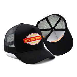 Casquettes de camionneur vintage brodées avec motif sur maille, casquette de camionneur en maille ajustable de marque pour hommes - Product Image 3