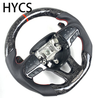Volant en fibre de carbone forgé personnalisé pour Jeep Grand Cherokee Dodge Challenger Hellcat SRT RT Series Charger Models