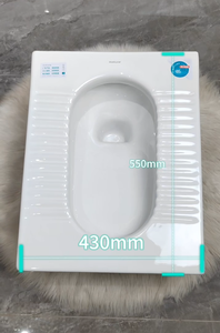 السيراميك المدمج في منصة نظام تدفق الجاذبية تصميم حديث سهلة التنظيف OUDU S القرفصاء المرحاض W.C - Product Image 2