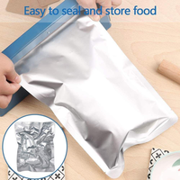 Usine chinoise Pochette en aluminium 3 côtés résistant à la chaleur Emballage en plastique scellant Sac en mylar refermable sous vide Sacs en papier d'aluminium