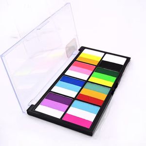 Peinture de maquillage professionnelle imperméable et non toxique de 42 couleurs avec pinceaux et éponges pour le visage et les fournitures d'art corporel pour enfants - Product Image 4