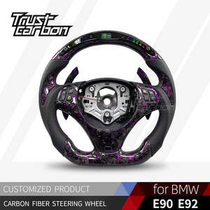 Volante de Fibra de Carbono Personalizado de Alta Calidad para <span class=keywords><strong>BMW</strong></span> Serie 3 E90 <span class=keywords><strong>E92</strong></span> X3 M3 330i <span class=keywords><strong>330d</strong></span> Coupé 335i Coupé 318i 2003-2012 - Product Image 2