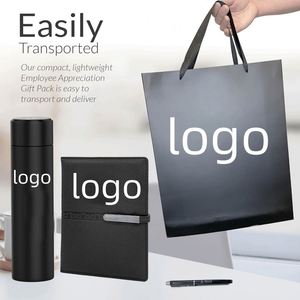 Diario de Cuero A5 con Tapa Dura y Juego de Cuadernos para Trabajo, Escuela, Negocios, 200 Páginas, Bolígrafo, Caja de Regalo - Product Image 4
