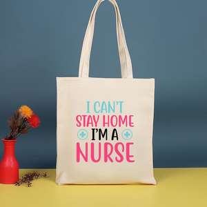 Bolsa de Lona con Estampado Médico para Mujer, Divertida Bolsa de Hombro Adecuada para Enfermeras y Médicos, Ideal para el Trabajo - Product Image 3