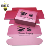 Boîtes en carton ondulé personnalisées avec fermeture éclair, pour l'expédition et l'emballage, avec logo personnalisé, pour cosmétiques et soins de la peau