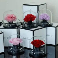 <strong>Best</strong> <strong>Selling</strong> Mothers Day Gift Box Eternal Rose <strong>Glass</strong> Dome Custom Logo Preserved <strong>Flower</strong> Natural Wholesale Preserved Rose <strong>Flower</strong>