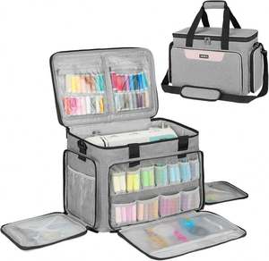 Free Sample <b>Sewing</b> Machine Carrying Case Tote <b>Bag</b>, Nylon Carry <b>Bag</b>, Padded Storage Cover Carrying Case with Pockets and Handles - Product Image 1