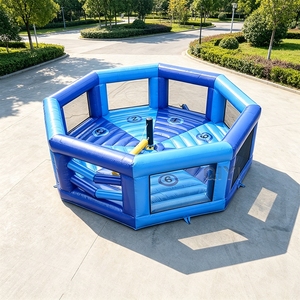 Jeu gonflable commercial Wipeout avec balayeuse rotative, jeu interactif pour enfants et adultes, location pour fêtes et événements - Product Image 4
