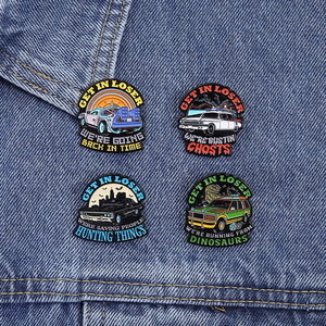 Pins de esmalte de películas de ciencia ficción, insignia de solapa para mochila, broche, regalo para amigos, con la frase 'Get in <span class=keywords><strong>Loser</strong></span> We Are Busting Ghosts' - Product Image 2