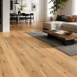Suelo de Madera de Nogal de Lujo, Diseño Moderno, Acabado Liso Impermeable para Cocina y Baño - Product Image 2