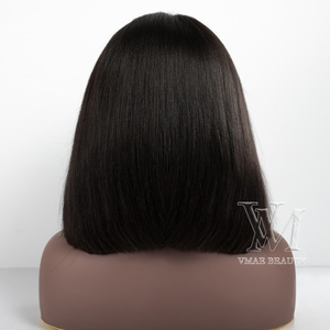 VMAE cuticola brasiliana allineata a doppio disegno di pizzo vergine grezzo anteriore capelli umani parrucche capelli - Product Image 3