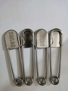 Grande goupille de sécurité en acier inoxydable de 75mm 128mm goupille de sécurité géante avec logo laser - Product Image 6