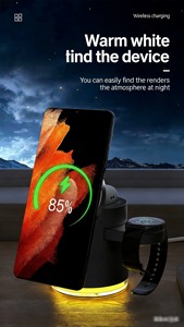 Cargador Inalámbrico Magnético de 27W, Cargador Rápido para Teléfono, Reloj y Auriculares, Compatible con Todos los Dispositivos Samsung y <span class=keywords><strong>Apple</strong></span> - Product Image 4