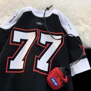 <span class=keywords><strong>T</strong></span>-<span class=keywords><strong>shirt</strong></span> Surdimensionné BOTTCOOLA Hip Hop et <span class=keywords><strong>Baseball</strong></span>, Col Rond Imprimé, Manches Courtes, Vêtement <span class=keywords><strong>de</strong></span> Sport Tendance pour Hommes - Product Image 3