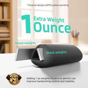 Agarradera de lápiz con peso de silicona para mejorar la estabilidad y el control al escribir - Product Image 3