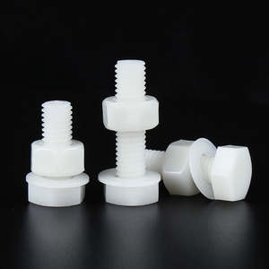 DIN933 DIN931 Nylon PVC Tornillo de rosca completa <span class=keywords><strong>Perno</strong></span> de cabeza hexagonal Precio de fábrica pernos de plastico - Product Image 3