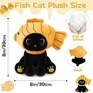 Juguete de Peluche de Gato Súper Suave, Personalizable, de Alta Calidad, con Bordado de Animales Adorables, para Aliviar el Estrés, Ideal para Regalos de Cumpleaños - Product Image 2