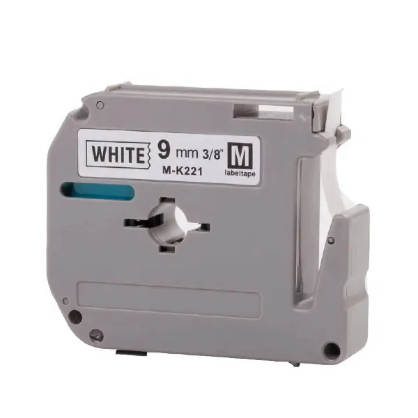 ขายส่งสีขาวใช้MKสำหรับเทปBrother P-Touch Labelsเครื่องพิมพ์9มม.MK221