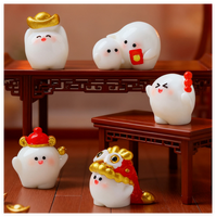 Figuras Decorativas de Resina de Hadas para Casa de Muñecas en Miniatura 3D de Dibujos Animados, Juguetes y Decoraciones de Año Nuevo Chino 2026, Regalos para Niños