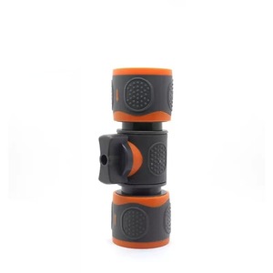 Germany And Austria Plastic-coated Double Quick-connect Straight Valve Water Hose <b>Adapter</b> For Garden Watering Tools - Product Image 1