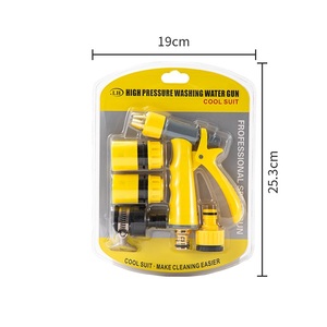 多機能噴霧器ガーデンホースパイプ水ユニバーサルノズルグリップスプレーガンノズル - Product Image 3