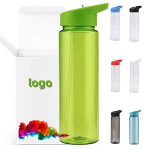 Botella de Agua Deportiva Portátil de Plástico Transparente de 700 ml - Product Image 2