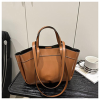 Bolso de Mano Tipo Tote de PU Estilo Chino para Mujer, con Cierre de Cremallera RFID, Nueva Moda Verano 2026, Alta Calidad, Gran Capacidad