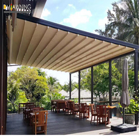 Système de pergola pliable en PVC imperméable à toit rétractable