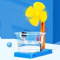 Kit de Materiales para Experimentos Científicos DIY: Tecnología de Ventilador de Generación de Energía con Salmuera, Pequeño Ventilador de Plástico para Niños y Estudiantes