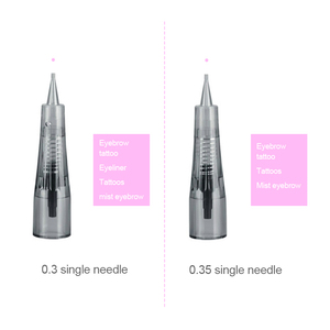 Agujas de Cartucho Desechables para PMU, Puntas de Aguja de Acero Inoxidable para Tatuajes de Cejas y Labios, Maquillaje Permanente, Uso Profesional en Estudio - Product Image 6
