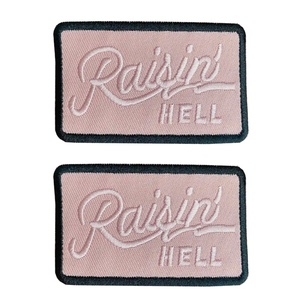 Summer Lake Life Brodé Trucker Hat Patch Sons Like Bullshit Me Raisin Hell Cowgirl Beach Babe Patch Fabric Material - Product Image 2