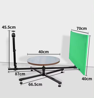 Professionelle horizontale und vertikale Umgebungsfotografie rotierender Stand 360 Panorama-Foto-Ständer Flip-Video-Shooting-Tisch