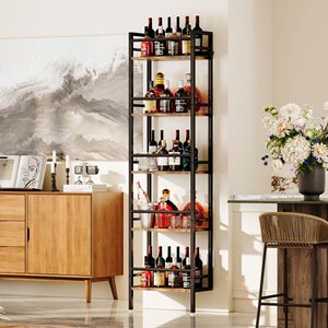 <span class=keywords><strong>Portabottiglie</strong></span> da Vino a 5 Livelli Autoportante o da Parete, Espositore per Bottiglie, Scaffale Organizzatore, Pallet Racking - Product Image 6