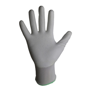 18g nóng bán siêu mỏng cao khéo léo 18 Máy đo mềm Nylon Lót Đen PU Găng Tay tráng cho công việc - Product Image 6