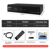 Prix usine DVB-T2 Free To Air Set Top Box H265 DVB T2 Italie TV Box avec connecteur péritel OEM ODM décodeur DVB T2 récepteur TV