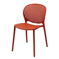 Chaise de salle à manger ergonomique confortable en PP, design moderne et populaire DHF, importée pour la maison et l'hôtellerie